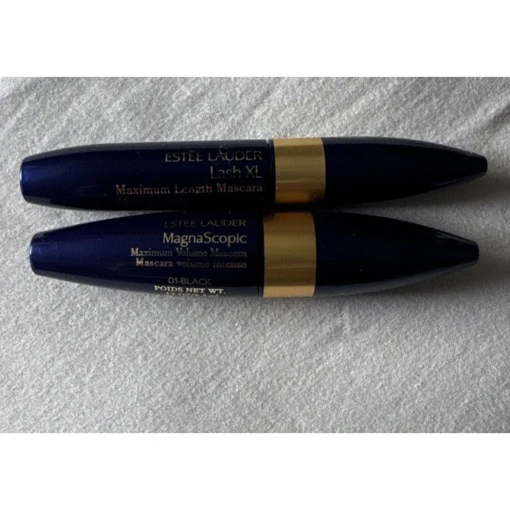Estee Lauder Lash XL MagnaScopic Mascara Lot of 2 Discontinued Rare HTF 01 Blk